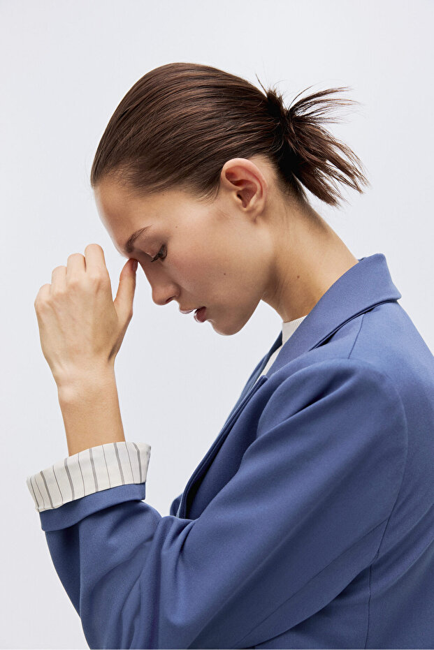 Lyocell Karışımlı Blazer - 6