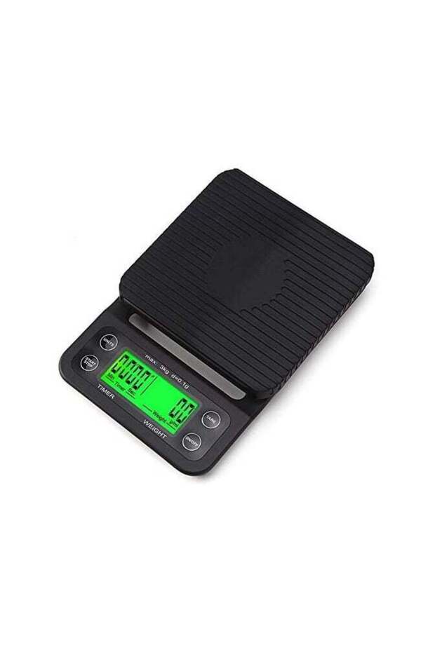 Electronic Weighing Coffee Scale Black