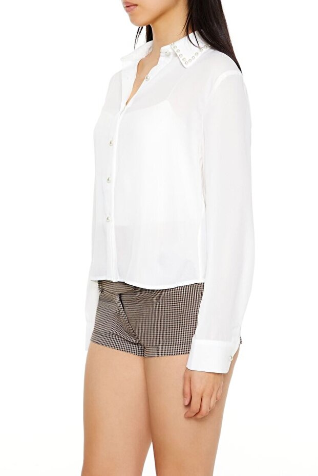 Yaka Detaylı Gömlek - 2