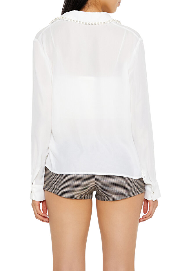 Yaka Detaylı Gömlek - 5