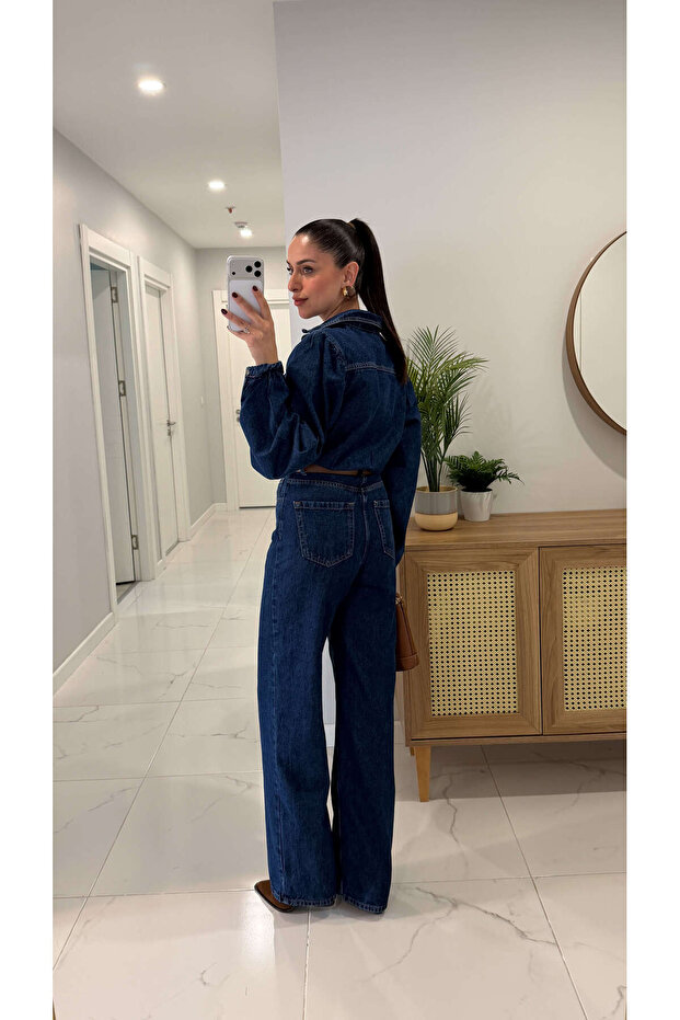 Nersa Dark Blue Kemerli Tulum - 2