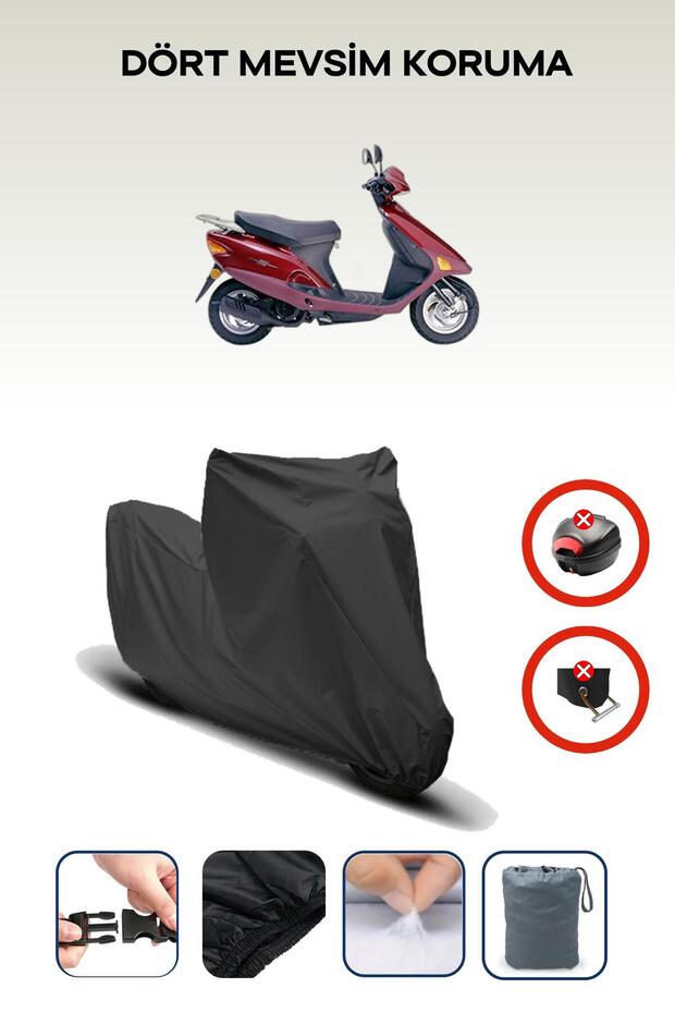 Black Rear Bag Lock Incompatible with Honda Bali Compatible Motorcycle Tarpaulin, 4 Seasons