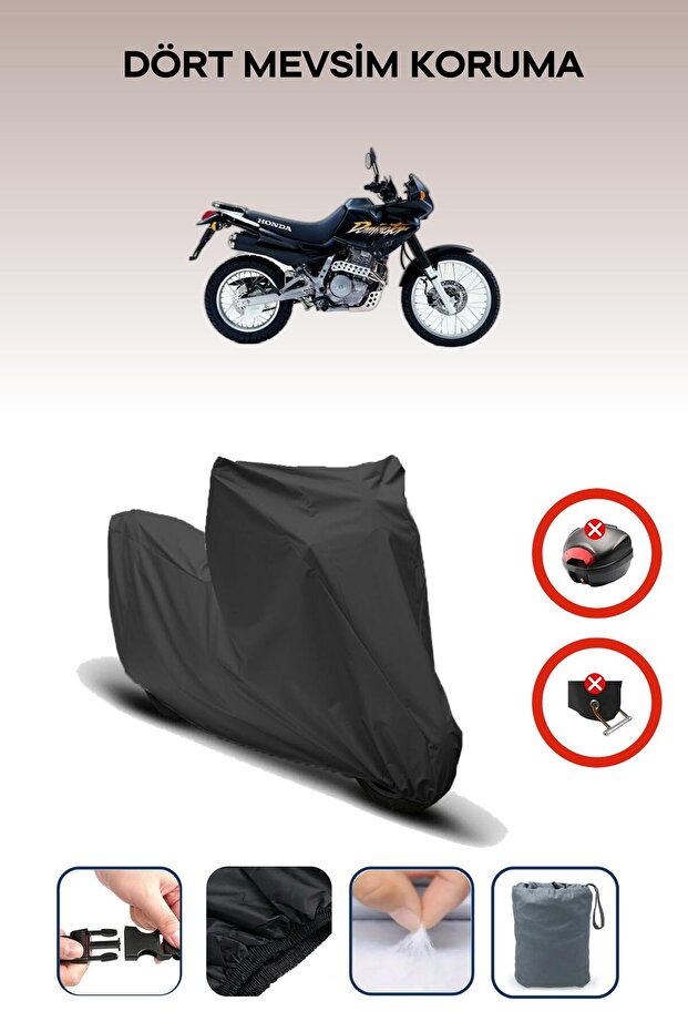 Black Rear Bag Lock Incompatible Honda Nx 650 Dominator Compatible Motorcycle Tarpaulin, 4 Seasons