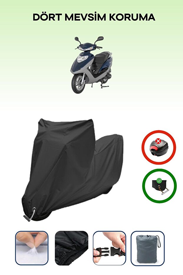 Black Lock Compatible Mondial 100 Nt Turquoise Compatible Motorcycle Tarpaulin Waterproof