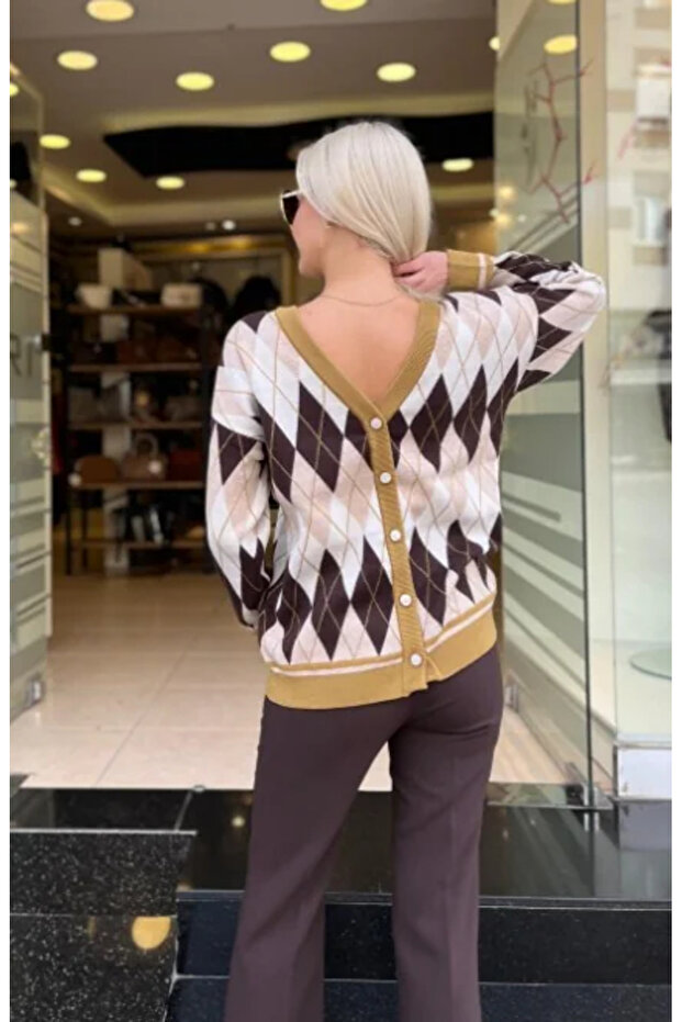 BAKLAVA DESENLİ TRİKO - 4