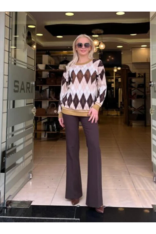 BAKLAVA DESENLİ TRİKO - 3