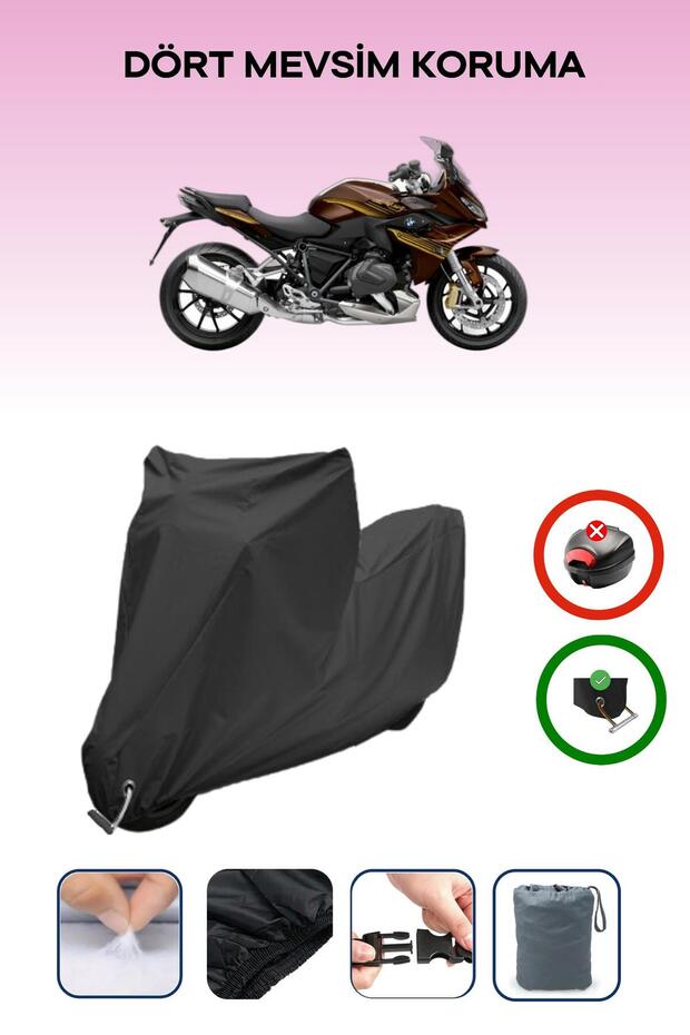 Black Lock Compatible Bmw R 1250 Rs Compatible Motorcycle Tarpaulin Waterproof
