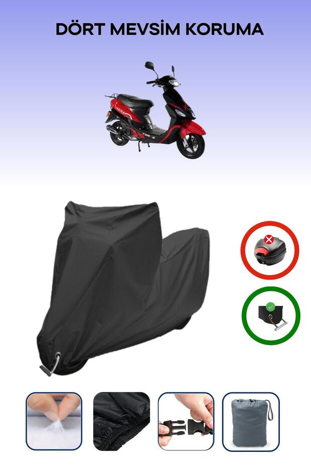 Black Lock Compatible Arora Ar 50-10 Toros Compatible Motorcycle Tarpaulin Waterproof