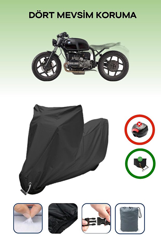 Black Lock Compatible Bmw R 65 Compatible Motorcycle Tarpaulin Waterproof