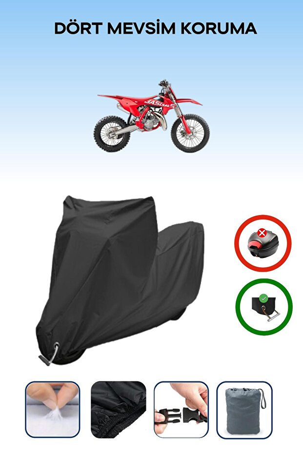 Black Lock Compatible Gas Gas Mc 85 Compatible Motorcycle Tarpaulin Waterproof