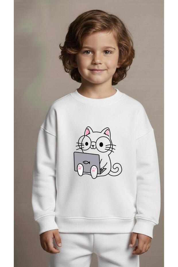 Team Sweatshirt Pc Printed Girls Boys Crew Neck3 4-5-6-7-8-9-10-11-12Years