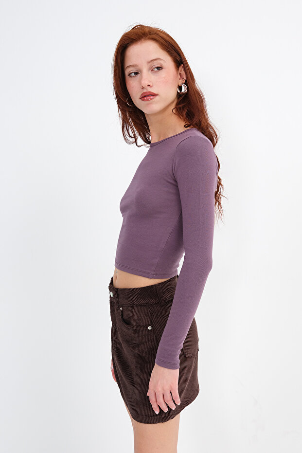 Uzun Kollu Basic Bluz B1845 - 4