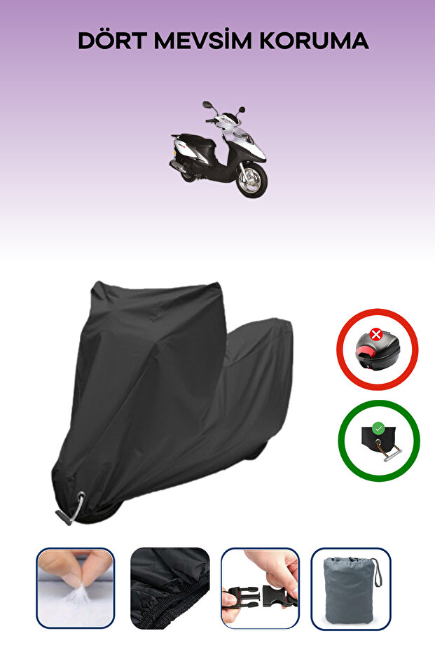 Black Lock Compatible Rks Ry18 Compatible Motorcycle Tarpaulin Waterproof