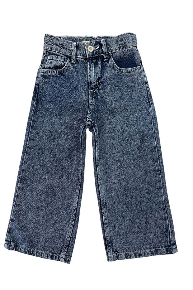 Girl's Denim Pants Loose Leg Jeans