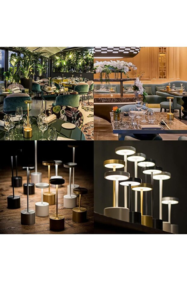 عبوة من مصباحين طاولة لاسلكيين قابلين لإعادة الشحن - 6