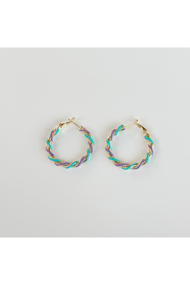 Candy Twist Halka Küpe - 1