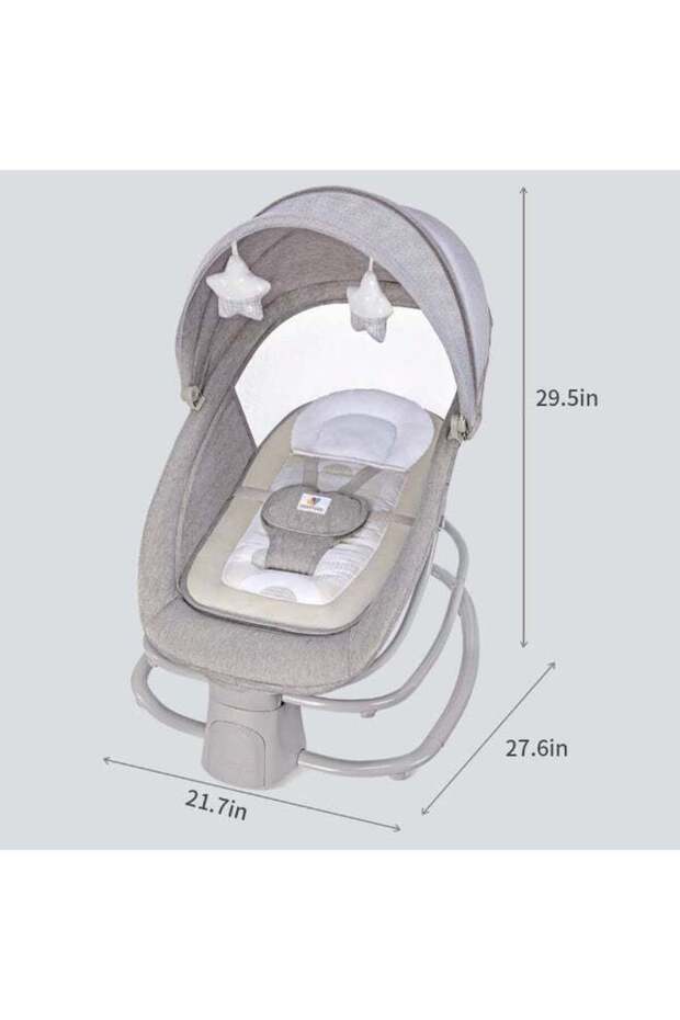 Mastela 4-in-1 Baby Swing for Infants with Dinner Plate