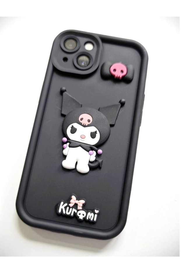 iPhone 13 Case 3D Embossed Silicone Camera Protection Shockproof Cover-Kurami