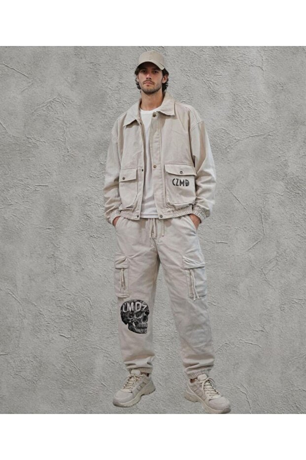 Raw Skull Bone Denim Set