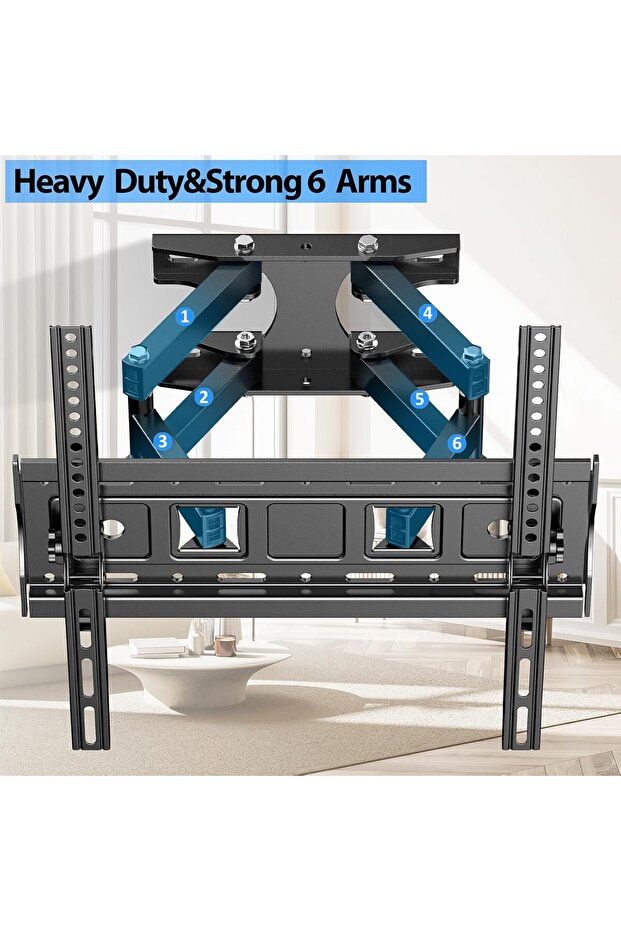 حامل جداري للتلفزيون متحرك بالكامل - 3