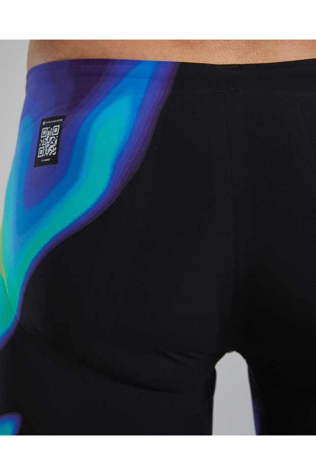 Venzo Infrared Low Waist Jammer - Red / Turquoise / Blue - 4