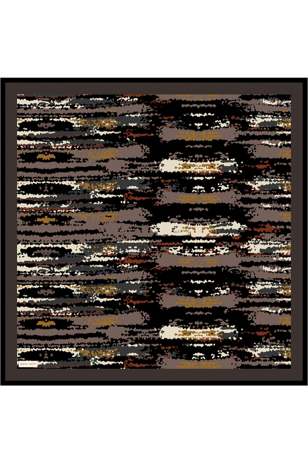 Anthracite 90X90 Silk Crepe Satin Scarf
