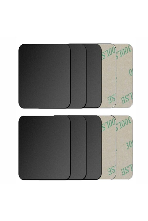 10pcs Black 45x65mm 10PCS Thin Metal Plate Disk For Magnetic Car Phone Holder Iron Sheet Sticker Dis