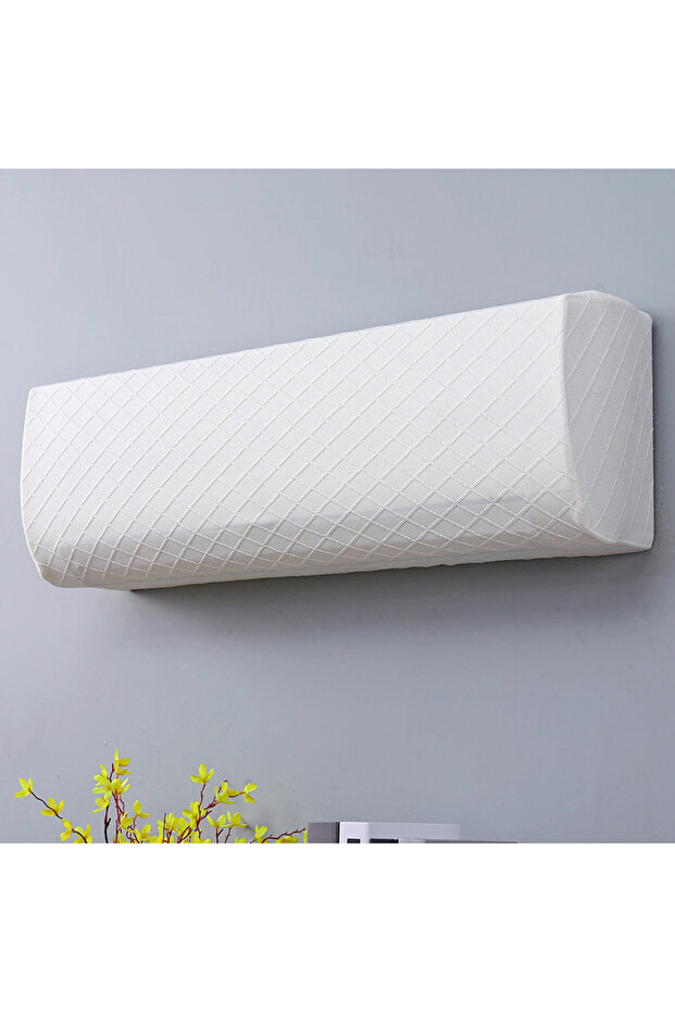 S milky white 1pc All-Inclusive Wall Air Conditioner Dust Cover Protective Cover Air Conditioner Pro