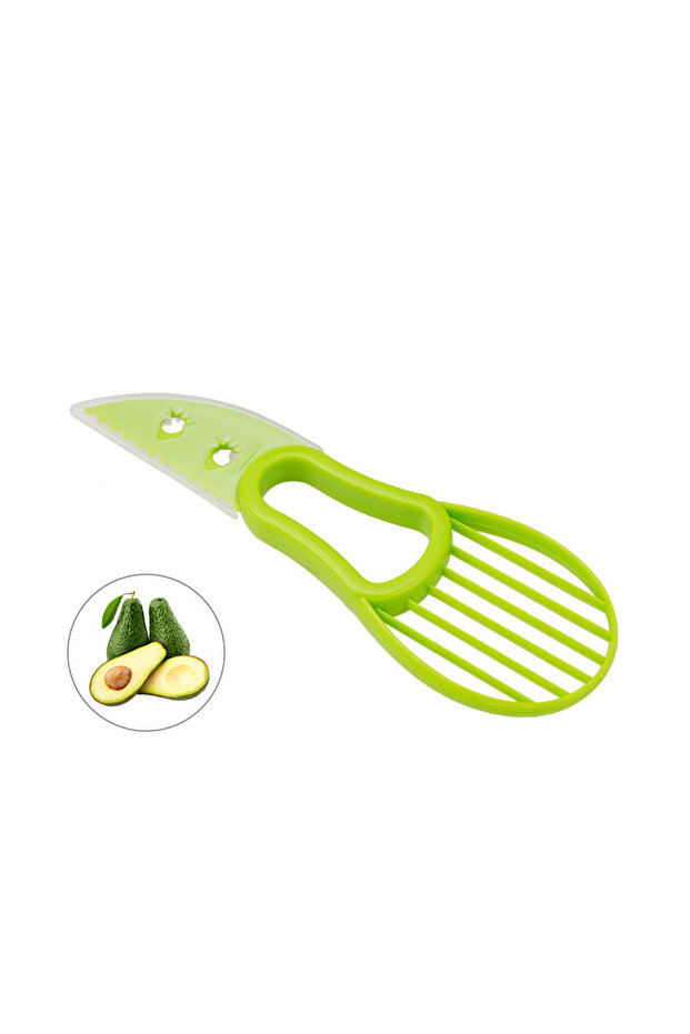 LMETJMA 3 in 1 Avocado Slicer PP Avocado Slicer and Pitter Avocado Peeler Cutter Skinner and Core...