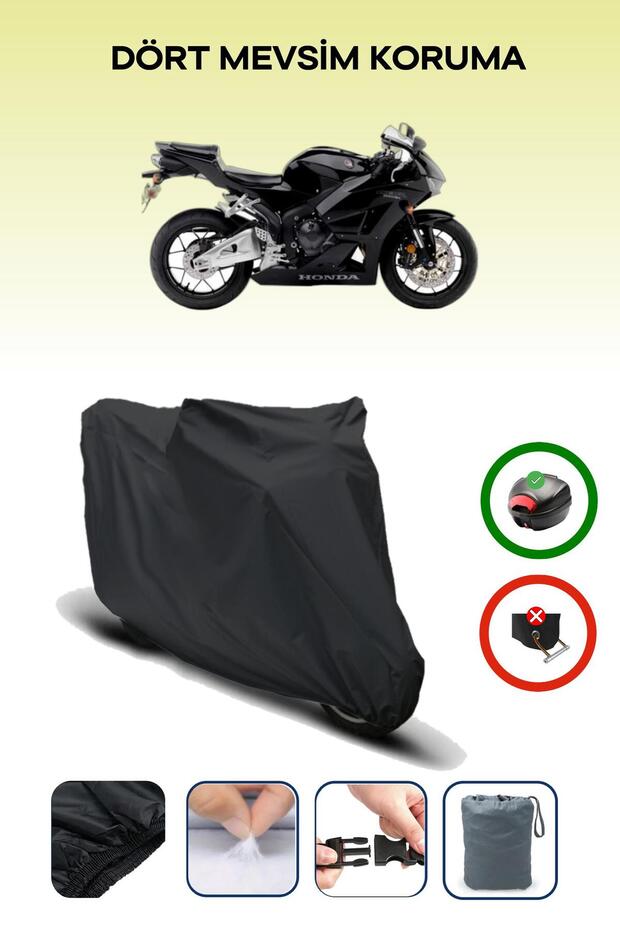 Black Tail Bag Compatible Honda Cbr 600 Rr Compatible Motorcycle Tarpaulin Motor Cover