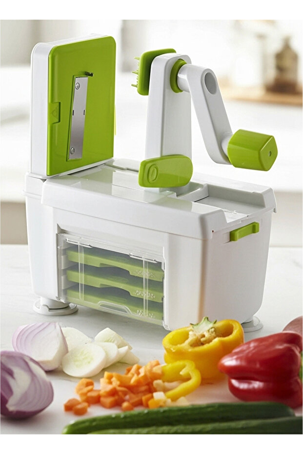 Multi-Functional Vegetable Slicer – Spiral & Various Cutting Styles - 4