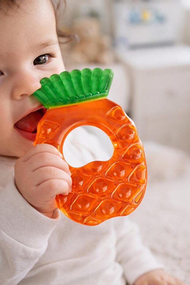 Baby Water Teething Toy Orange