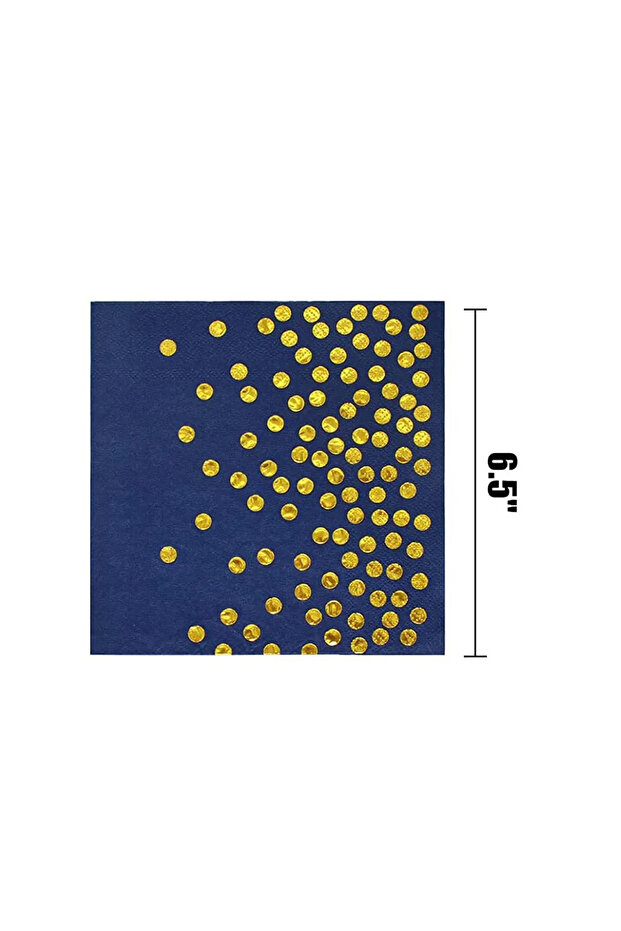 20pcs napkin Blue Black Gold Party Decorati Blue and Gold Disposable Tableware Set Paper Plates Cups