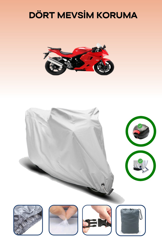 Hyosung GT 250 R GRAY MOTORCYCLE BRAND REAR BAG COMPATIBLE