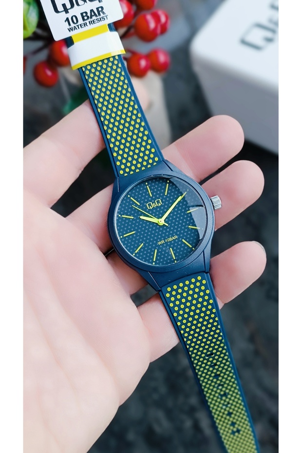 Unisex Black Silicone Strap 10 Atm Waterproof Wristwatch