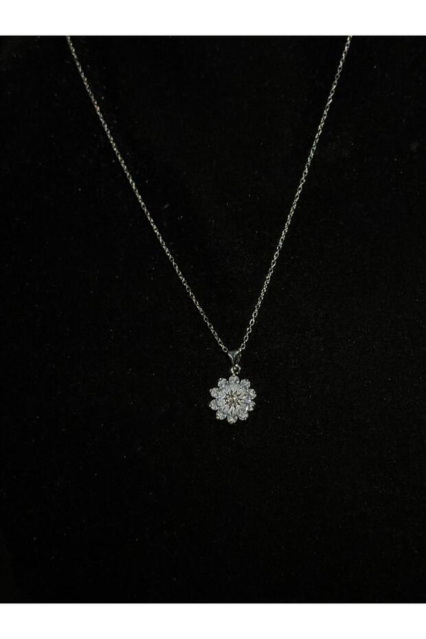 Kristal Çiçek Kolye - 1