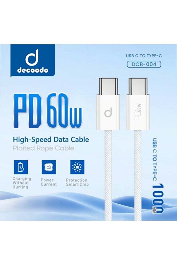 60W USB-C to USB-C Fast Charging & Data Cable