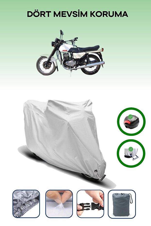 Jawa 350 Twin Sport GRAY MOTORCYCLE BRAND REAR BAG COMPATIBLE
