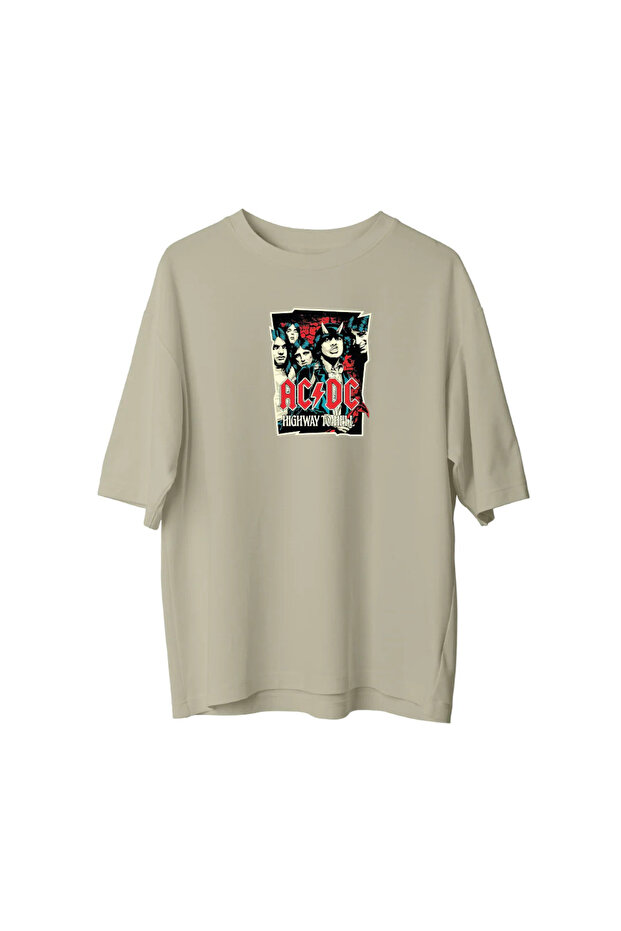 Ac Dc Poster - Oversized T-Shirt