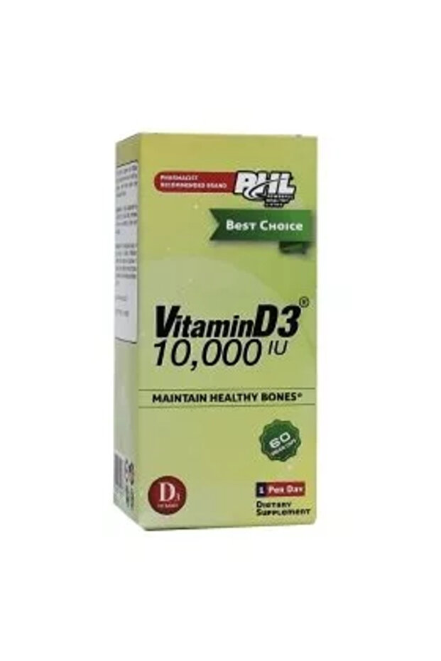 Vitamin D3 10,000IU Veggie Capsules 60's