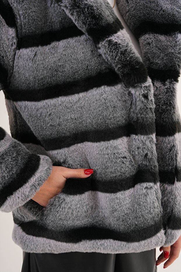 Jacket Collar Feathered Jacket - 8