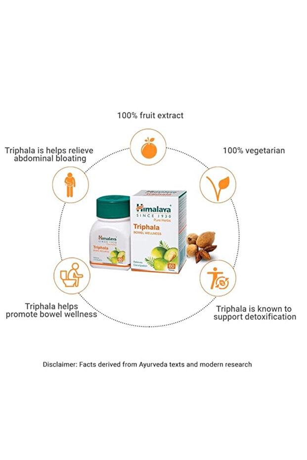 Herbals Triphala - 60 Capsules