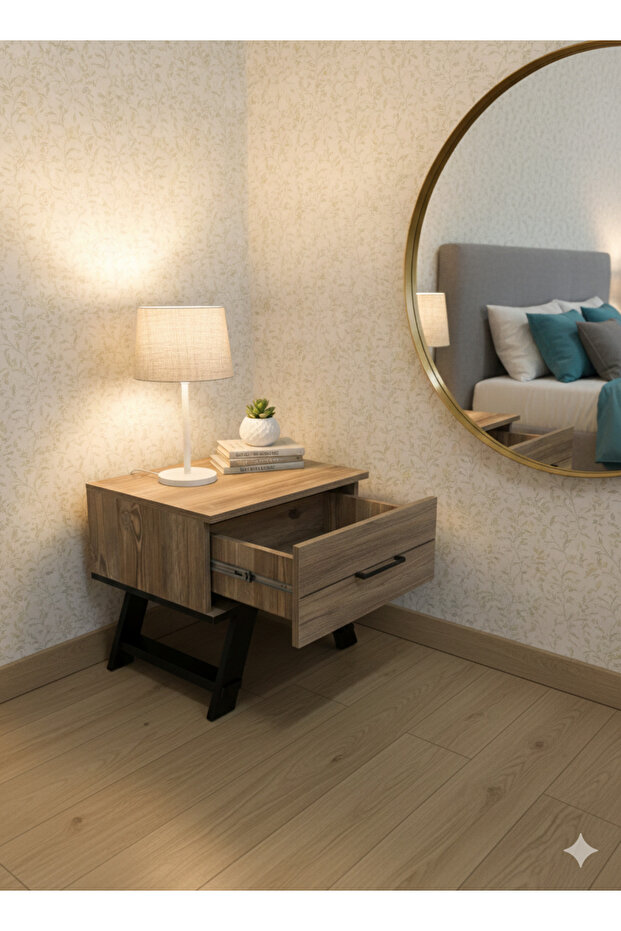 BARTIN MOBİLYA Tek çekmeli komidin - 2