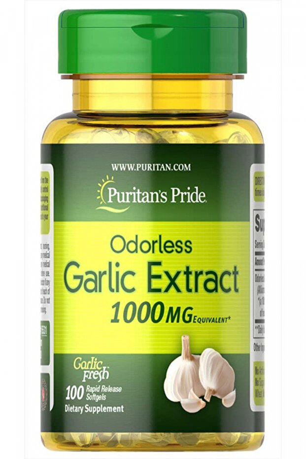 Odourless Garlic Herbal Supplement, 1000Mg, 100 Softgels