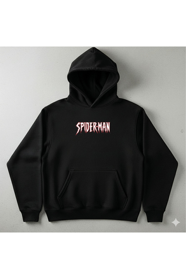 spideman baskılı hoodie - 2