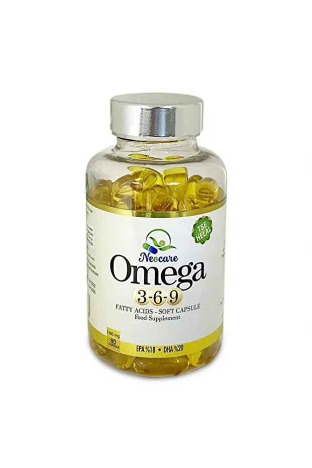 Omega 3-6-9 Fatty Acids Soft Capsules 80'S