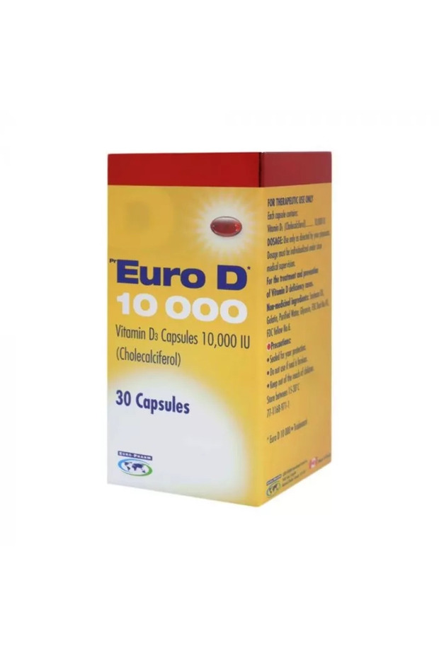 Euro D 10000 Iu Capsules 30'S