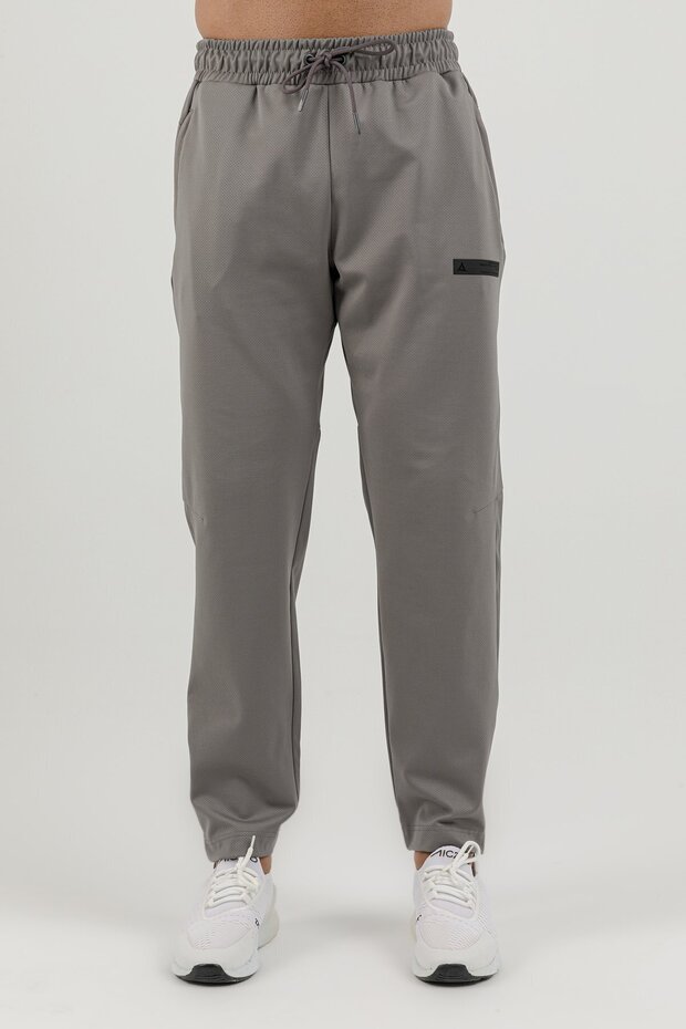 Sportswear Men's Hidden Zipper Leg Detail Sweatpants Gray