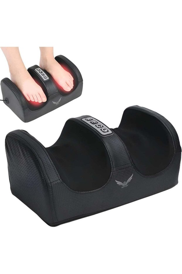 Foot Warmer Massager with Heat Therapy, Electric Shiatsu Foot Massager for Pain Relief