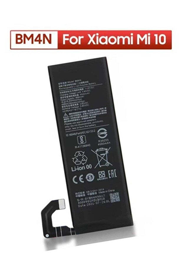 High Quality Original Replacement Battery for Xiaomi Mi 10 5G / Mi 10S - Black